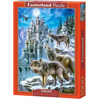 Produktbild von Castorland Wolves and Castle 1500 pcs, 1500 Stück(e), Fauna, 9 Jahr(e)