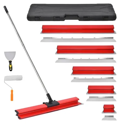 Produktbild von Spachtelset - Farbschaber & Glättspachtel - Ergonomischer Griff - Zum Glätten Von Putz - Für Wände Und Decken - Für Gipskarton