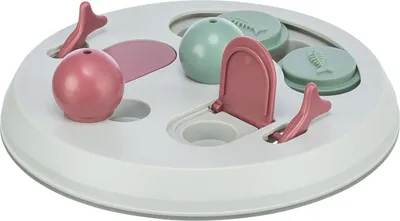 Produktbild von TRIXIE Flip Board Katzenspiel - hellgrau/salbei/altrosa - ø 23 cm