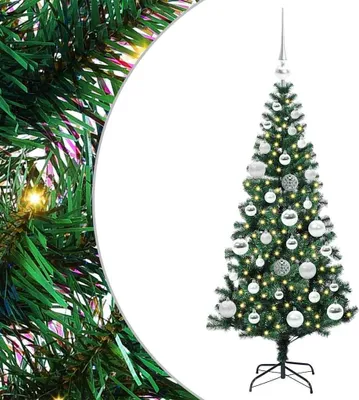 Immagine prodotto di vidaXL Albero di Natale artificiale preilluminato verde 120 cm