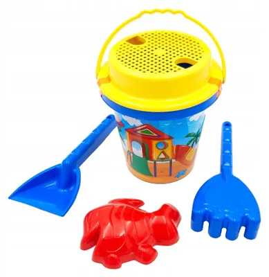 Produktbild von B.Toys Strandspielzeug Set Eimer Schaufel Förmchen 5 Teile