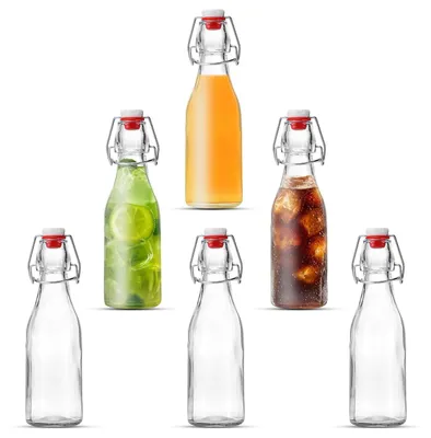 Produktbild von Set mit 6 Glasflaschen, je 250 ml, mit Schraubverschluss