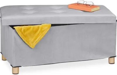 Image de Tabouret en velours avec plateau