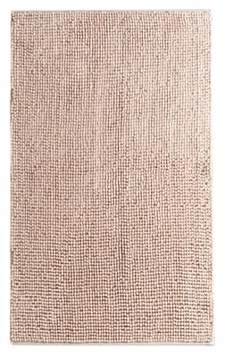 Zdjęcie produktu dla Mata pod prysznic Chenille XXL, duża mata do łazienki 65x110 cm, antypoślizgowa, szybkoschnąca, łatwa w pielęgnacji, kolor: JASNOSZARY