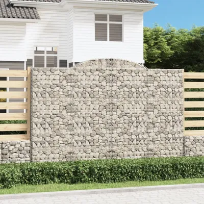 Obrázok produktu pre Maison Exclusive - Oblúkový gabionový kôš 300x30x200/220 cm pozinkované železo
