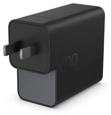 Produktbild von HP 100 W GaN-Wandladegerät, Laptop, Drinnen, 115/230 V, 100 W, 5/9/15/20 V, AC-an-DC