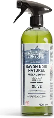Immagine prodotto di SAPONE LIQUIDO NERO PER LA CASA E IL GIARDINO ALL'OLIVO ECO 750 ml - LA CORVETTE