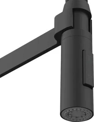 Produktbild von KEO Küchenarmatur flexibel CAI CoolStart und Schnellmontage von Unten Quickfix" AntiFingerprint schwarz matt"