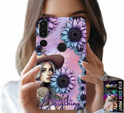 Immagine prodotto di Custodia Per Huawei P20 Pro - Donna In Girasoli, Design Femminile