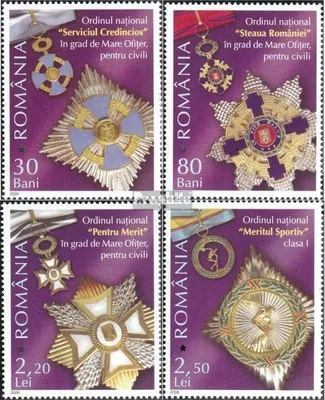 Produktbild von Briefmarken Rumänien 2006 Mi 6138-6141 (kompl.Ausg.) postfrisch Orden