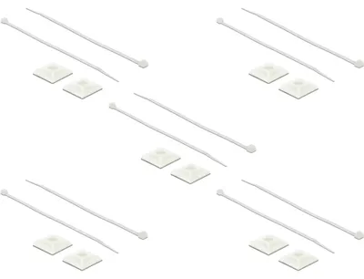 Obrázek produktu pro DeLOCK 18834, Bílá, Nylon, 10 kusů