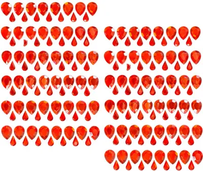 Produktbild von Oblique Unique 160 Tropfen Sticker Aufkleber Verzierung selbstklebende Deko Steine