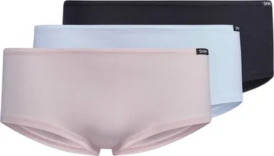 Produktbild von SKINY Mädchen Pants 3er Pack - Basic, Unterhose, Baumwolle Stretch Rosa/Weiß/Schwarz 176