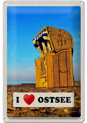 Produktbild von Blechschild Reise 20x30cm Ostsee Deutschland Urlaub