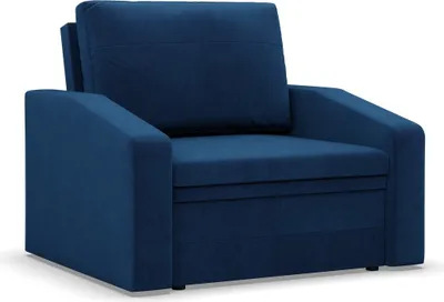 Produktbild von Sessel mit Schlaffunktion, Loungesessel für das Wohnzimmer, Orbit 80cm, Dunkelblau