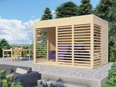 Produktbild von Pavillon Garten-Lounge 2 19 mm natur