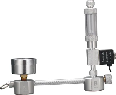 Produktbild von Aquarium DIY CO2-Generatorsystem Kit CO2-Generatorsystem mit Magnetventil Blasenzaehler & Kohlendioxidreaktorset fuer Pflanzen Aquarium