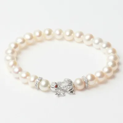 Imagen del producto de Pulsera para mujer Lancaster, modelo JLA-BR-FROG-1-WH, 16 mm