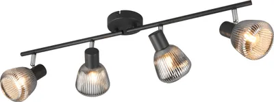 Produktbild von Trio Leuchten 4er Spot Tarifa E14 schwarz matt Metall/Glas