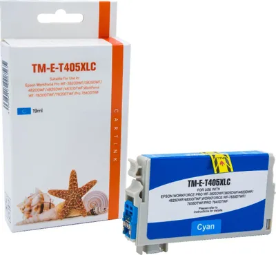 Produktbild von cyan Tinte/Tintenpatrone 4.2-C13T05H24010 kompatibel mit Epson C13T05H24010 [ 405 XL ]  Seiten: 1.100