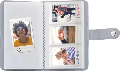 Produktbild von Fujifilm Instax Mini 9 Striped Album smokey white 108 Bilder