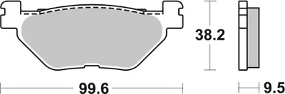 Produktbild von sbs Bremsbeläge Satz Hinten für YAMAHA MOTORCYCLES TDM 769LS