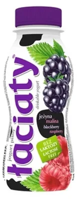 Immagine prodotto di Łaciaty Jogurt Pitny Jeżyna-Malina Bez Laktozy 250 g