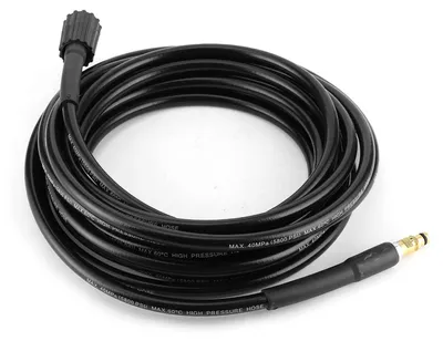 Hochdruckschlauch 10 m für Karcher K2-K5, schwarz, Gummi