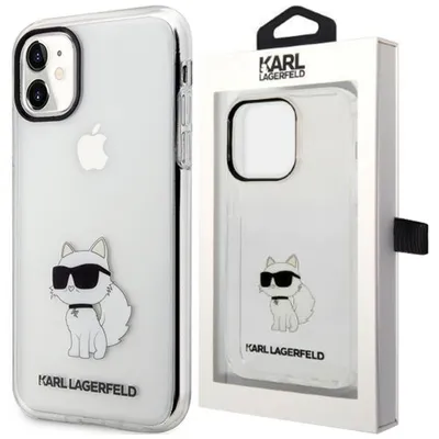 Produktbild von Karl Lagerfeld Klhcn61Hnchtct Etui Für Iphone 11 / Xr - Transparente Hartschale Iconik Choupette