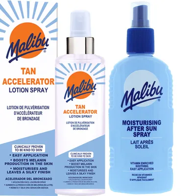 Obrázek produktu pro Malibu Accelerator Spray 250ml + Spray Balm po opalování 200 ml