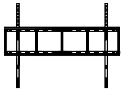 Obrázek produktu pro Yealink MB-WallMount-860, Montáž na zeď, Černá, Zeď, 190,5 cm (75"), 2,18 m (86"), Yealink