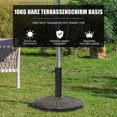 Immagine prodotto di Base per ombrellone in resina con base in bronzo diametro 46 cm