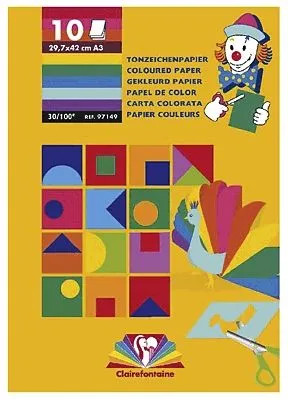 Produktbild von Clairefontaine 97149C, Kunstpapier, 270 g/m², 10 Blätter