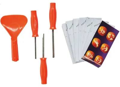 Produktbild von Rubies Kürbis Schnitzset 5tlg.