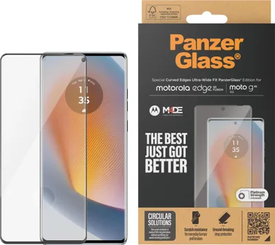 Zdjęcie produktu dla Szkło hartowane PanzerGlass Ultra-Wide Fit do Motorola Edge 50 Fusion