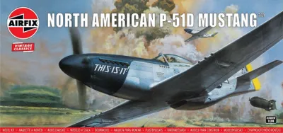 Produktbild von Classic Kit VINTAGE Flugzeug A14001V – North American P-51D Mustang (1:24)