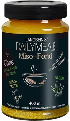 Produktbild von Langbein's Daily Meal Miso-Fond 400 Ml Glas Würzig-aromatisch, nach Alge, Miso und Gemüse Vegan Glutenfrei
