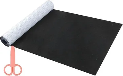 Produktbild von Selbstklebendes Filz, 40 x 220 cm - Schwarz - Vielseitig einsetzbar - Ideal für Möbelfüße