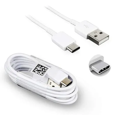 Productafbeelding van Samsung kabel, model EP-DN930CWE, USB-A naar USB-C, 3A, 1.2 meter (losse verpakking) - Wit