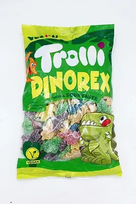 Produktbild von 1000 g / 1 Kg Trolli Dinorex saure Gummibonbons saure Gummidinos Gummibärchen