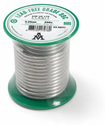 Bleifreier Lötdraht 3,25 mm, 250 g, für Kupferrohre