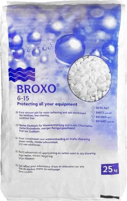 Produktbild von Broxo 6-15 25kg Regeneriersalz Siedesalz Poolsalz Schwimmbadsalz