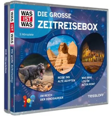 Produktbild von WAS IST WAS 3-CD Hörspielbox. Die große Zeitreisebox