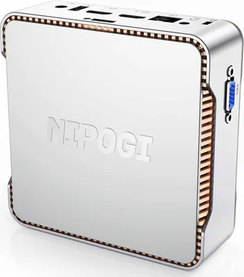 Produktbild von Mini-PC (bis zu 3,6 GHz), 8 GB DDR4, 256 GB M.2 SSD, WiFi 6/BT 5.2/Gigabit Ethernet/2X HDMI/4K UHD Desktop-PC mit drei Displays für Büro/Schule