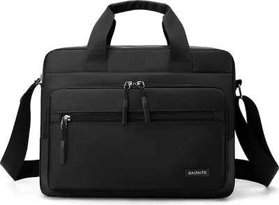 Image de INF Sac à Main Polyvalent en Nylon Oxford: Grande Capacité pour Affaires et Loisirs Le noir