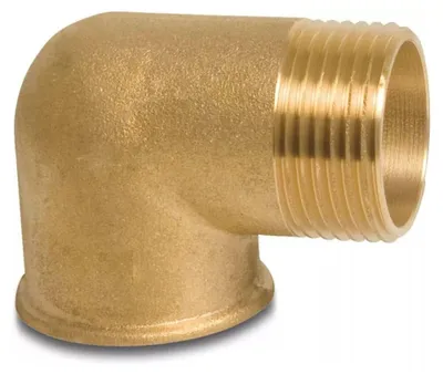 Immagine prodotto di Gomito Ottone Filettato 90 Gradi 1 1/4" IG x AG per Idraulica