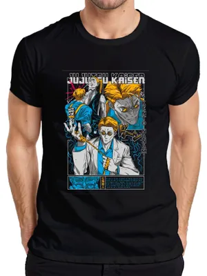 Productafbeelding van Jujutsu Kaisen, Kento Nanami, pak, bril, anime, manga, cadeau, heren T-shirt, zwart, XL