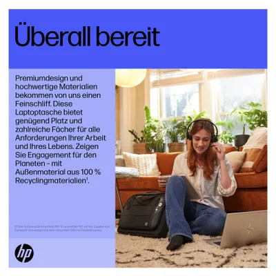 Produktbild von HP Renew Executive Laptoptasche (16 Zoll), Messengerhülle, 40,9 cm (16.1"), 860 g