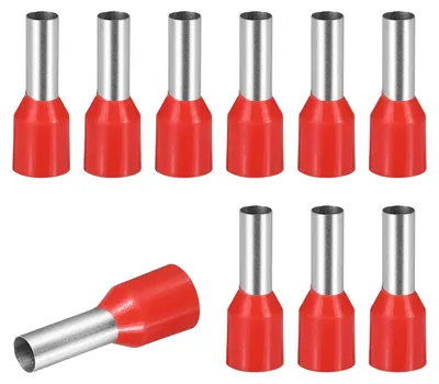 100 Stück isolierte Kabelschuhe VE6010, Kupfer, 10 AWG, rot