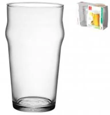 Produktbild von BORMIOLI ROCCO Set mit 2 Biergläsern aus Glas, Serie Nonix, Fassungsvermögen 58 cl